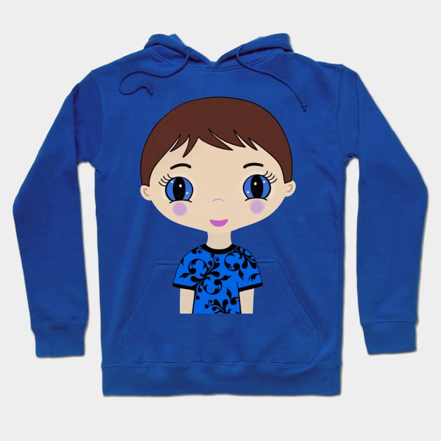 Blue Eye Boy Hoodie by SartorisArt1